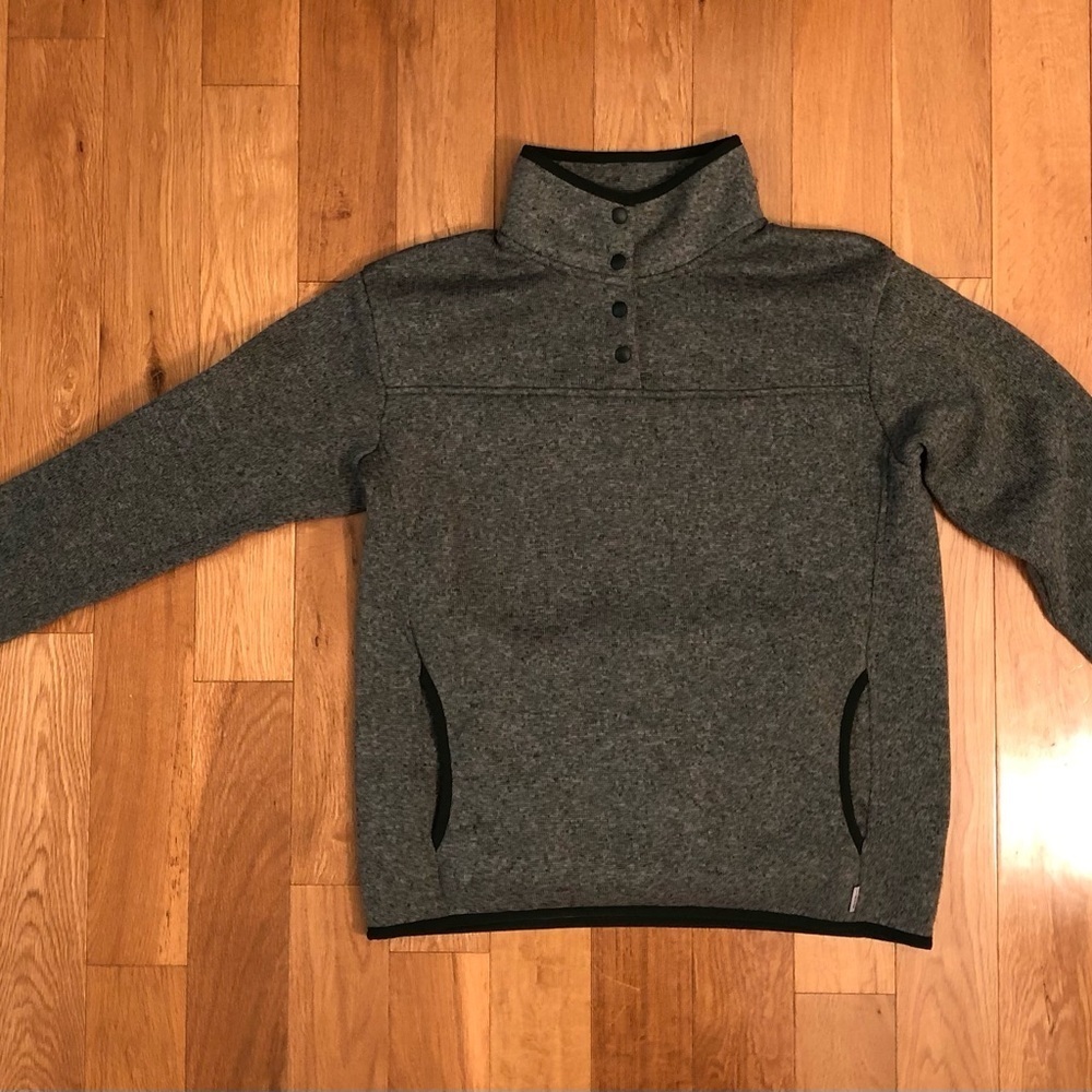 Eddie Bauer Woman’s Green Cozy Mock Neck Pullover Sweater Size M
